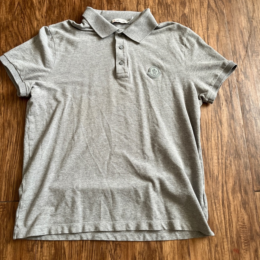 Gray Moncler Collar Shirt